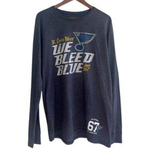 MAJESTIC ST. LOUIS BLUES Long Sleeve Tee Men's XL